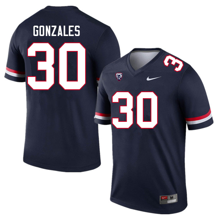 Men #30 Anthony Gonzales Arizona Wildcats College Football Jerseys Sale-Navy - Click Image to Close